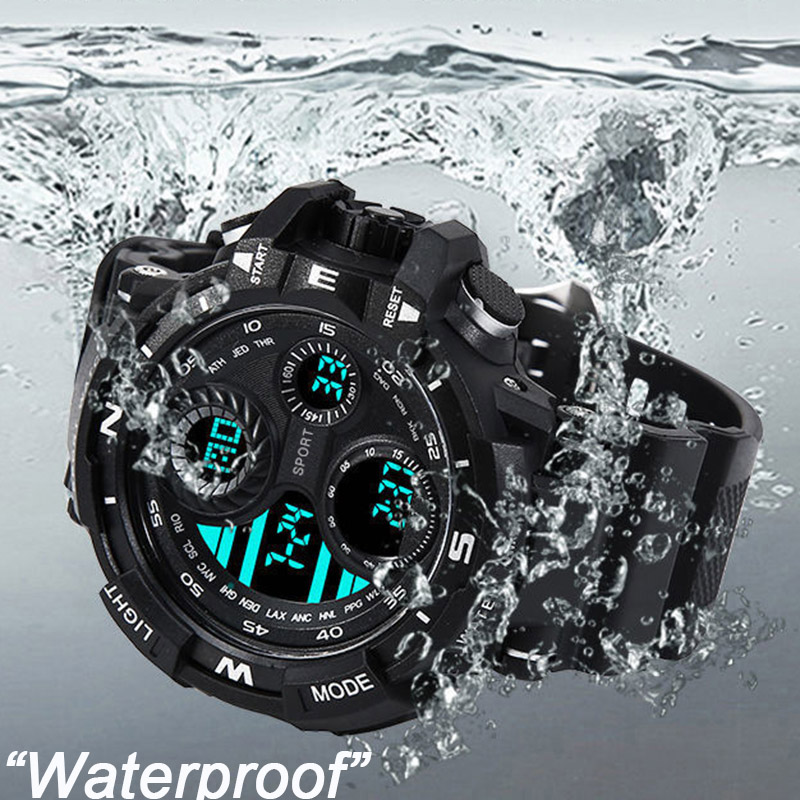 Đồng Hồ Quân Sự Cho Nam Ngoài Trời Đồng Hồ Thể Thao Đồng Hồ Chống Nước Dạ Quang Chronograph Sinh Viên Điện Tử Đồng Hồ Đeo Tay