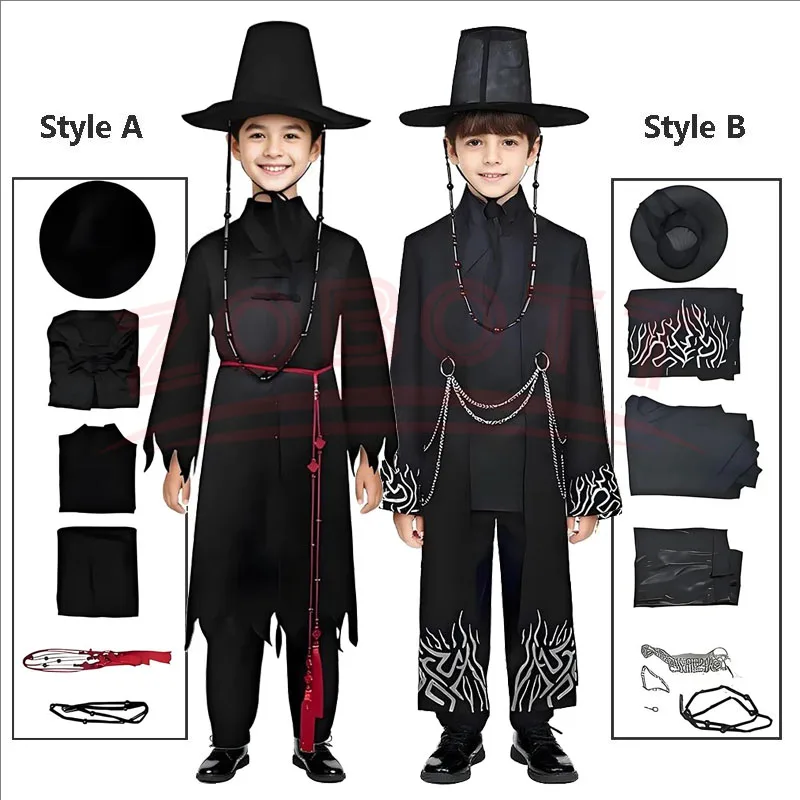 Anime Movie Ragazzi Giochi di ruolo Puntelli Set cosplay per feste per ragazzi K-POP Jinu Halloween Party Cosplay Comic Exhibition Costume Abiti
