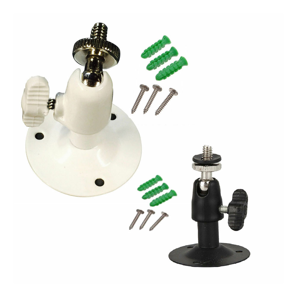 Белый, черный мини-металлический настенный кронштейн для потолочной подставки для штатива камеры видеонаблюдения