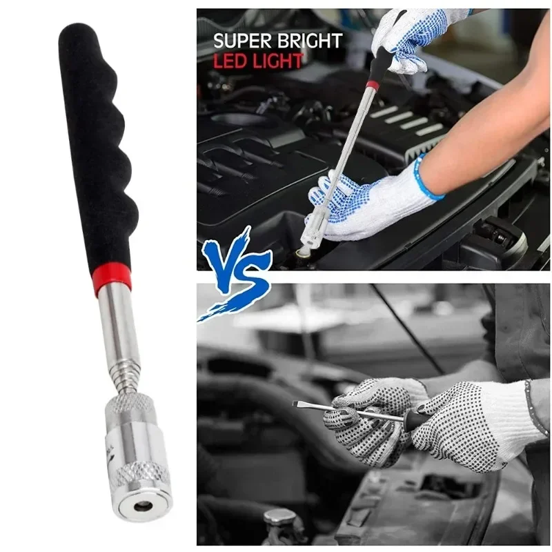 Telescopic Magnetic Pen Portable Metalworking Handy Tool Magnet Capacity for Picking Up Nut Bolt Adjustable Pickup Rod Stick