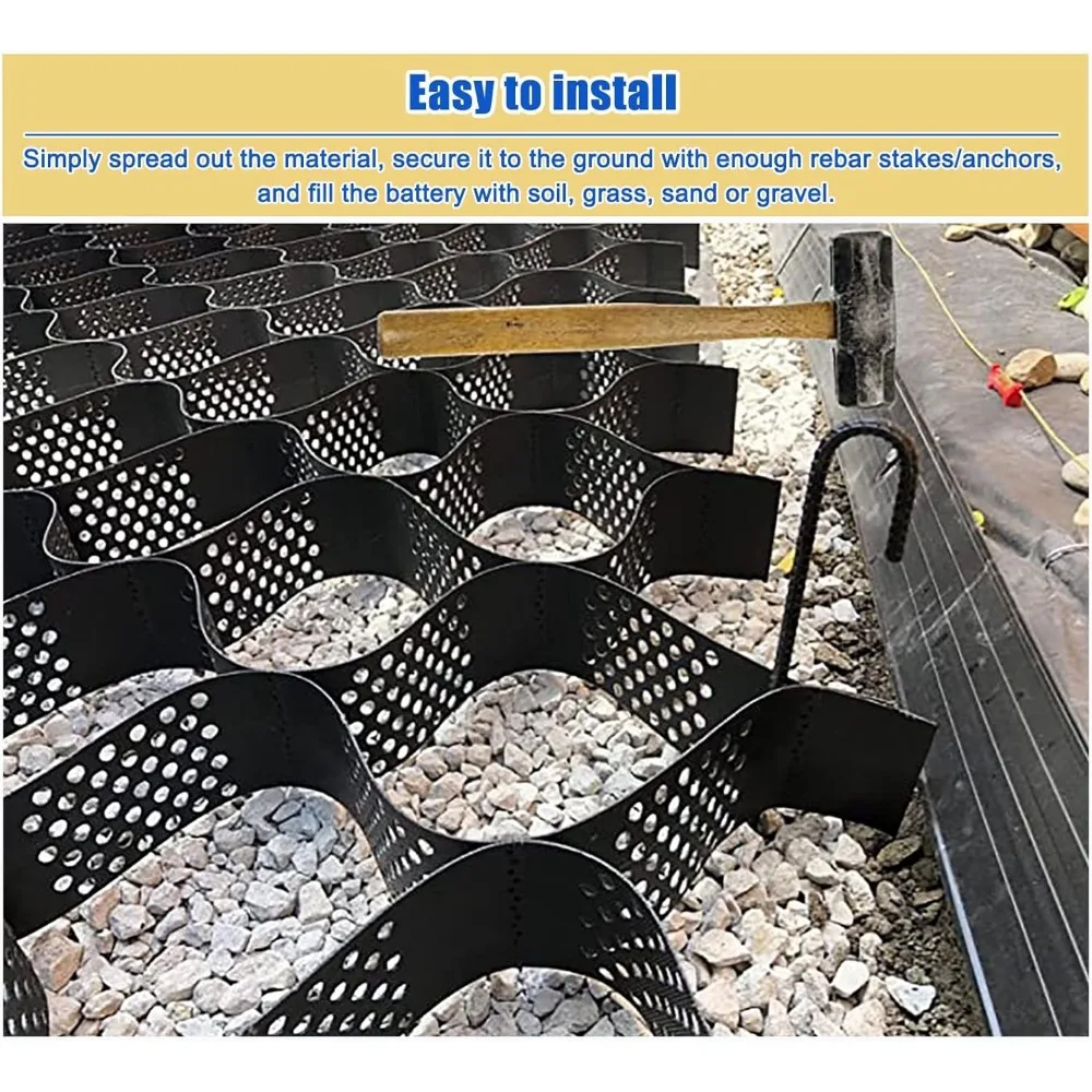 Geogrid for Retaining Wall, Slope Reinforcement Geo Grid/Ground Stabilizer, Soil Block/Gravel Subgrade Work Stabilizer Grid