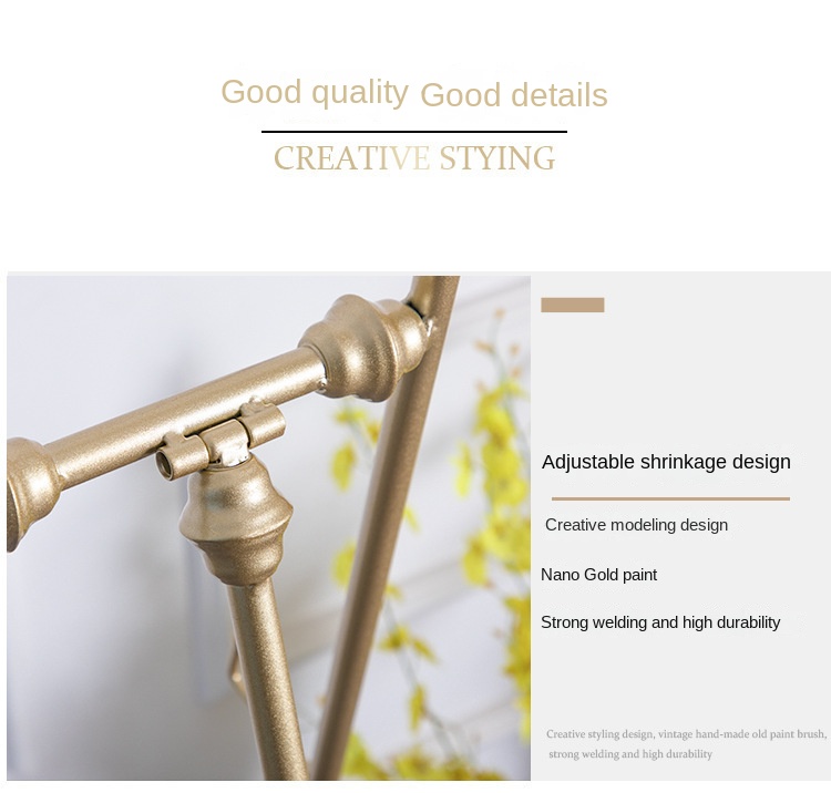 Light Luxury Wedding Welcome Photo Display Rack Nordic Sales Department Advertising Iron Easel Metal Photo Frame Landing