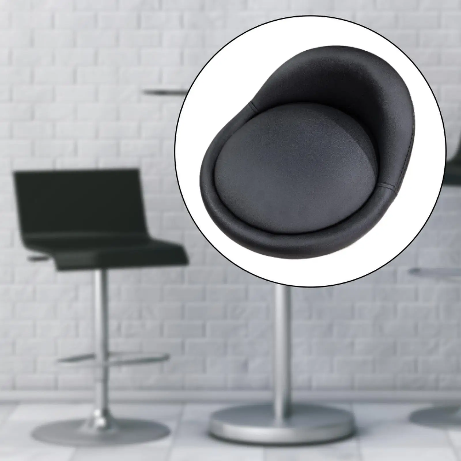 Bar Stool Replacement Seat Top PU Leather, Comfortable, Waterproof Barstool Replacement Seat Cushion for Salon Store