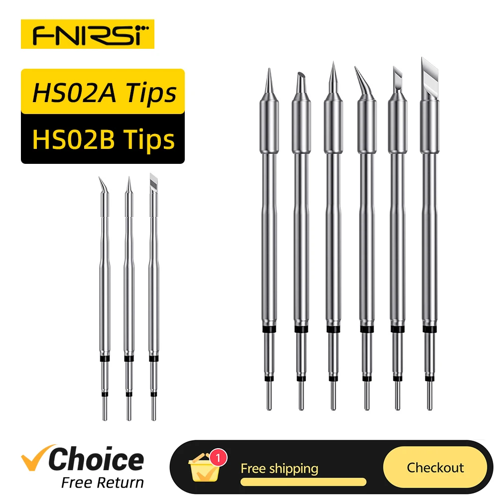 FNIRSI HS02 시리즈 DWS-200 납땜 스테이션 액세서리용 팁 교체 HS-02A T245 용접 도구 HS02B C210 팁