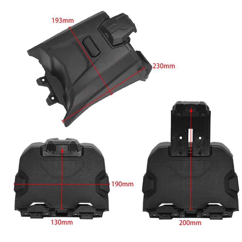 Suporte para smartphone com modelos de armazenamento integrados, bandeja organizadora para 2017-2023 can am maverick x3, acessórios 715002874
