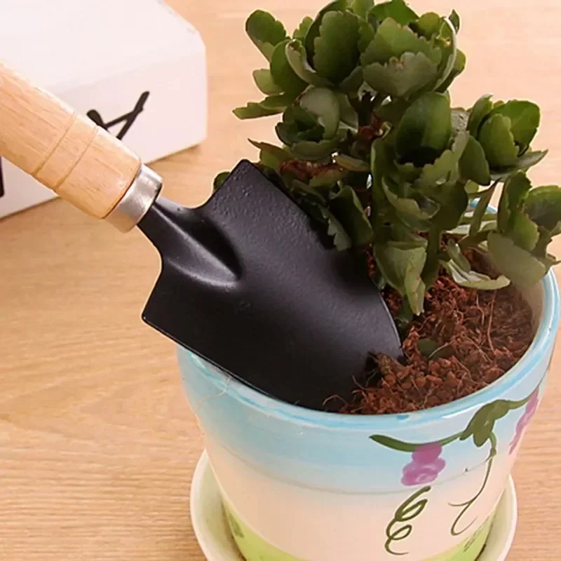 3 pz/set Mini Set di Attrezzi Da Giardino Per Piante Da Giardino Vaso di Fiori Cactus Verdure Scavo Diserbo Piante Piccole Interni Attrezzi Da Giardino