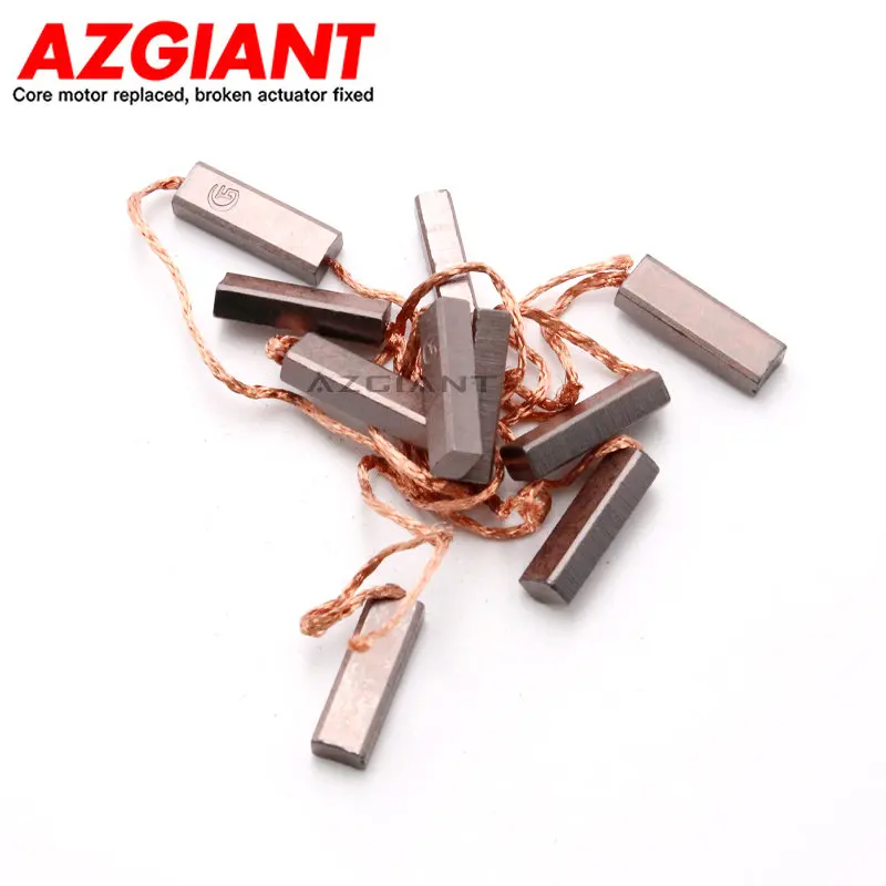 10 шт., медные карбоновые щетки для генератора Valeo, диаметром 4,5*6,5*20 мм, кабель 60 мм