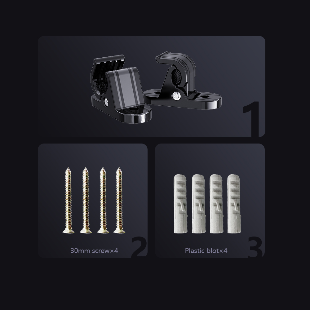 GWUYU ZJ90 Universal EV Car Charger Holder Stand for Type 1 Type 2 EV Vehicle Portable Chargers Wall Mount EVSE Bracket 2PCS