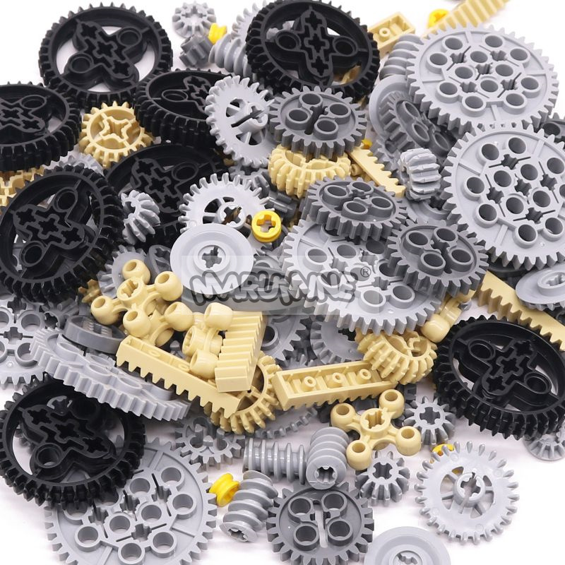 MARUMINE 120PCS MOCเทคโนโลยีBuilding Blockเกียร์Rack Mechanicalอิฐชิ้นส่วนรถRobatอุปกรณ์เสริม 32498 46372 32072 4716