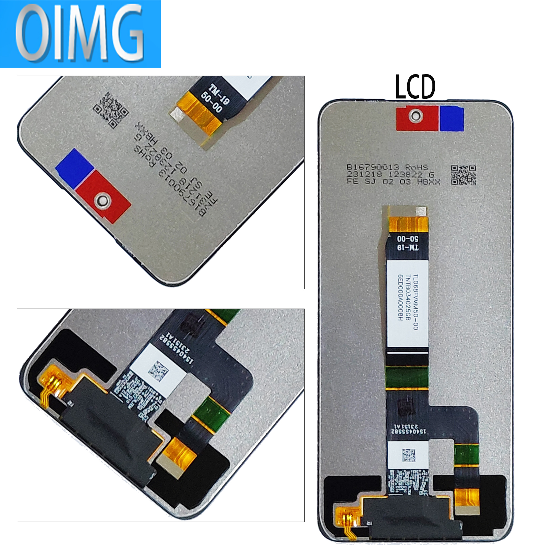Pantalla LCD táctil con marco para móvil, piezas de repuesto para Panel Xiaomi Redmi 12, 23053RN02A, 23053RN02Y, 23053RN02I redmi12
