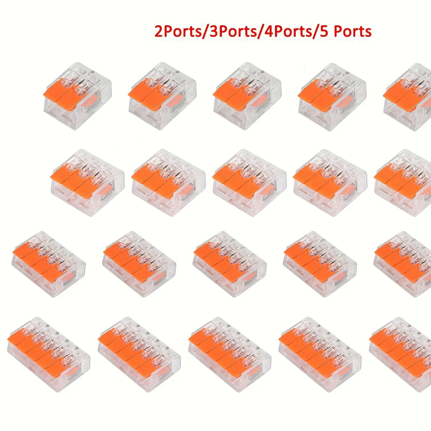 30 stücke 211 Elektrische Hebel Draht Stecker 2 Port 3 Port 4 Port 5 Port Kabel Clip Mini Schnell draht Terminal Stecker