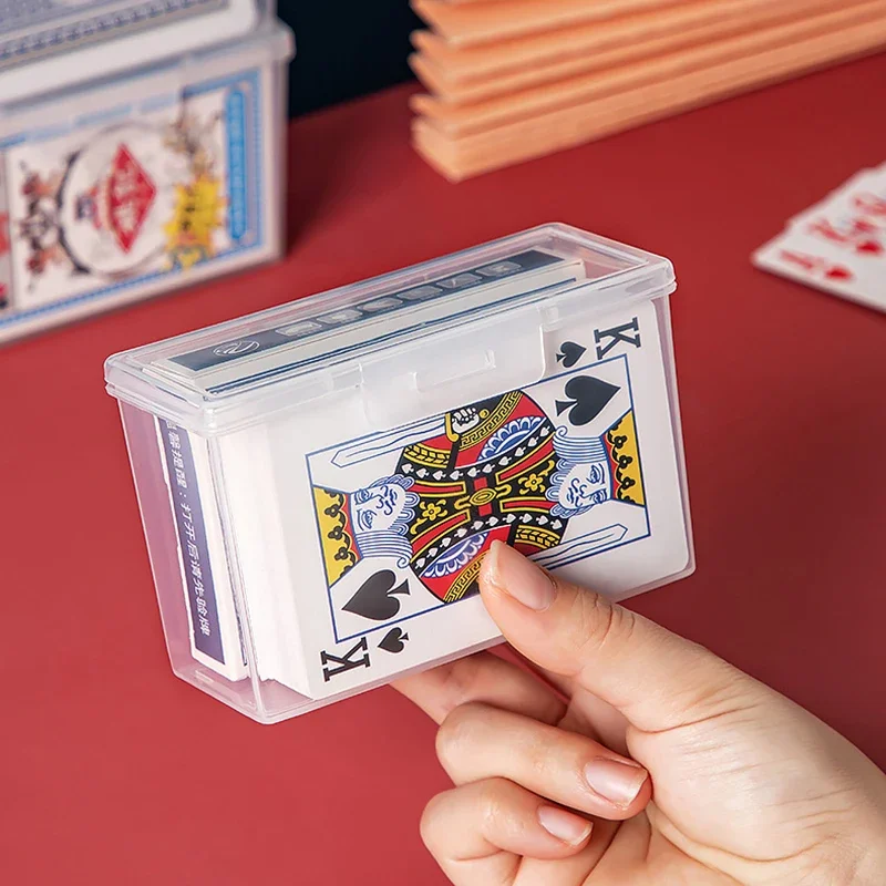 Plastic Clear Storage Box Storage Box Multipurpose For Game Card Rectangular Business Card Credit Card Holder Case Organizer