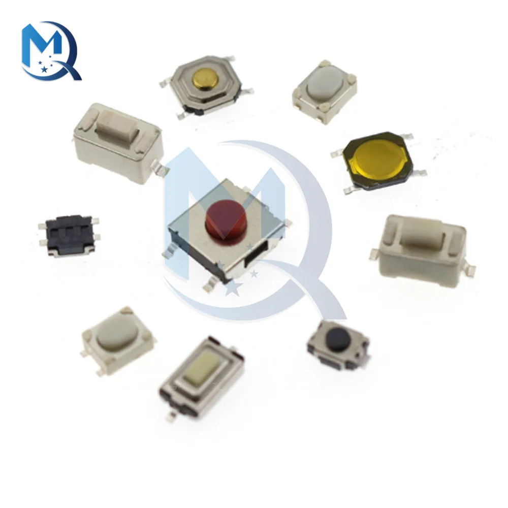 Box 10 modello SMD Kit interruttore a pulsante tattile Tablet telecomando per auto Micro chiave momentanea Touch Switch Set assortimento
