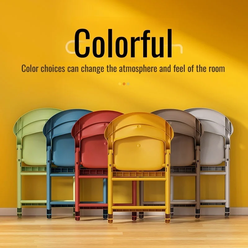 Children’s Folding Chair with Armrests and Thick Backrest, Kids Stool Combo, Portable Foldable Seating for Home and Travel Use