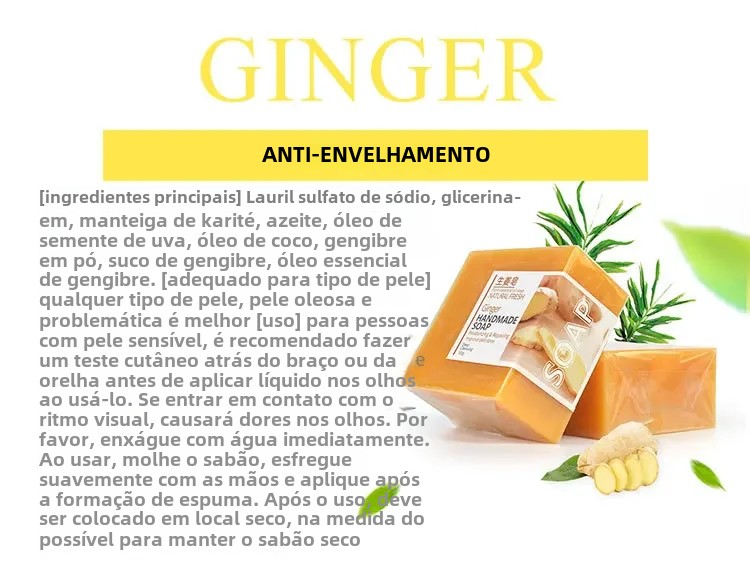 Sabonete de absinto de seda de leite de cabra natural feito à mão com aloe ginseng gengibre mamão morango limão - sabonete natural facial e de banho