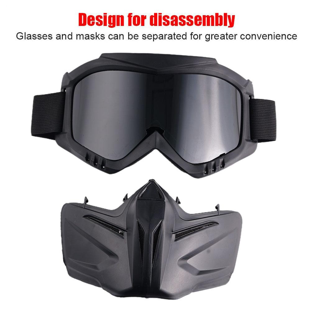 Goggles Full Face Hd Transparent Fog-proof Sand-proof Electric Welding Protective Glasses Versatile Breath-proof Windproof Mask