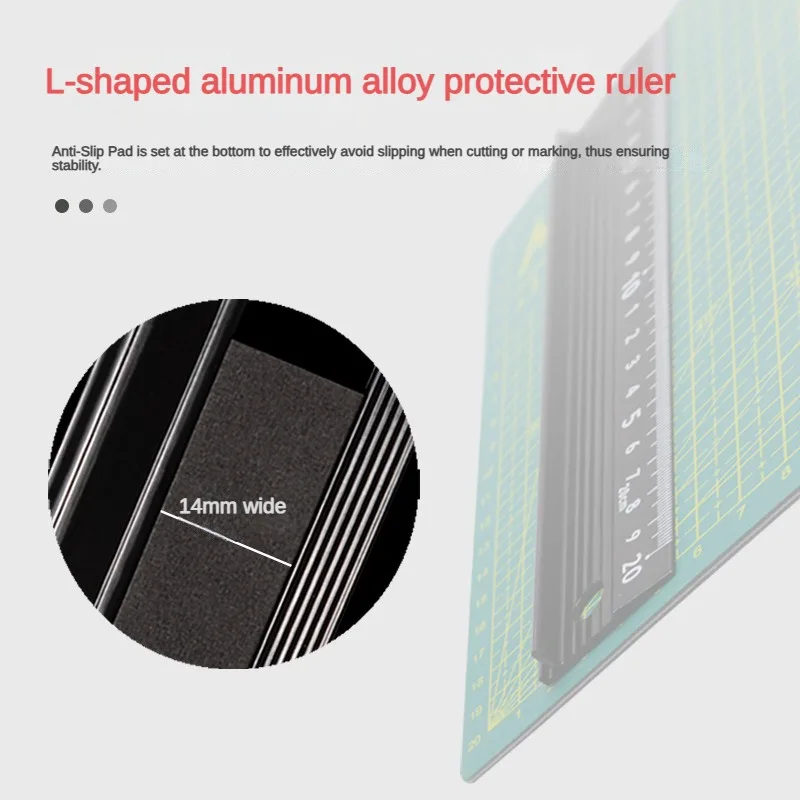 อลูมิเนียมอัลลอยด์ Anti SLIP เลเซอร์สอบเทียบไม้บรรทัดตัดเครื่องมือไม้ตรง Scale ไม้บรรทัดอุปกรณ์สํานักงานโรงเรียน