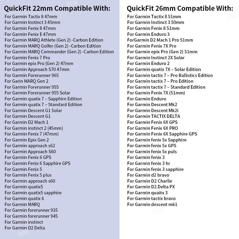 QuickFit 22 มม.26 มม.สําหรับ Garmin Epix Gen 2 ซิลิโคนสําหรับ Garmin Fenix 7 7X 5 Plus 6XPro Enduro 2 สร้อยข้อมือ