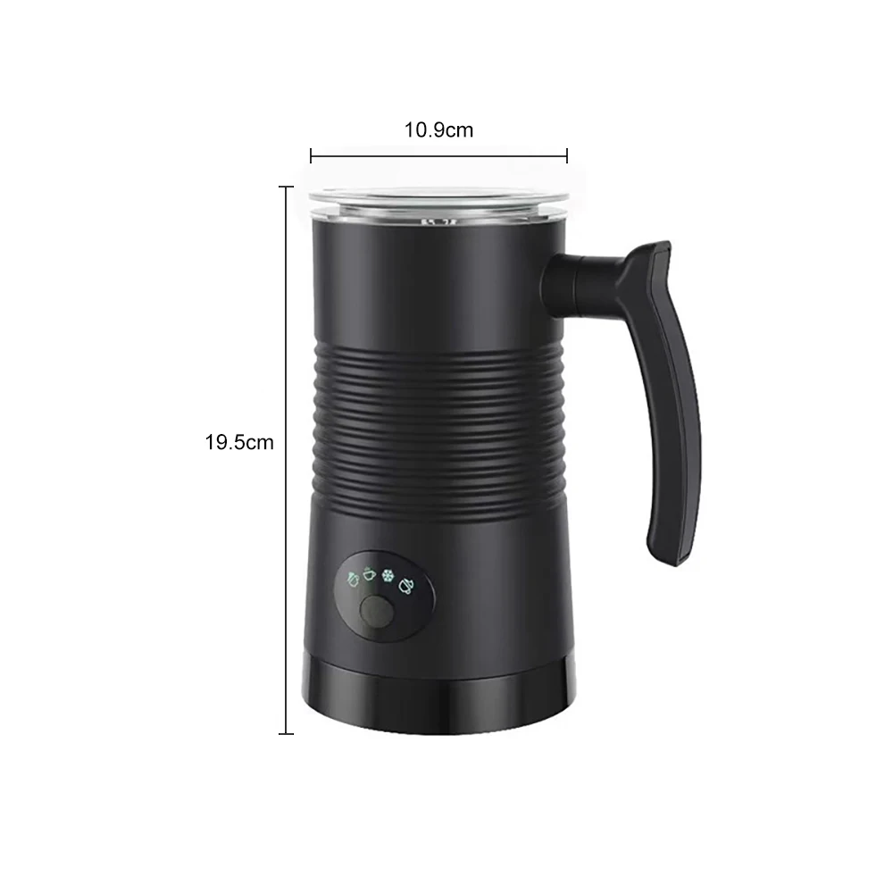 Montalatte elettrico 350ML Macchina per schiuma di latte per caffè Cappuccino Latte 4 in 1 Montalatte automatico per schiuma calda e fredda