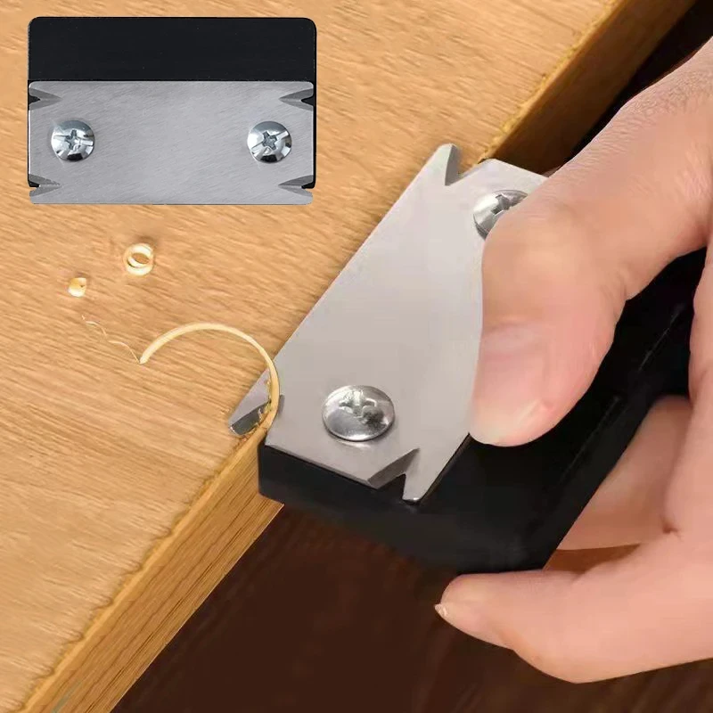 Cuchillo de recorte para carpintería, recortador de madera, tabla raspadora de filete biselado, borde de desbarbado, herramienta cepilladora de esquina, borde recortador