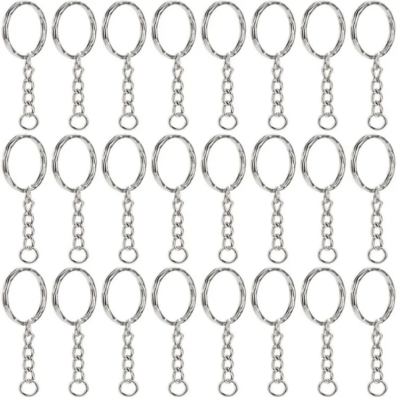 25 mm * 50 Stück flacher Ring, runde Metallschnalle, runder Ring, glatte Hundeschnalle, geprägter kreisförmiger Ring, hängende Schnalle, Hakenschnalle