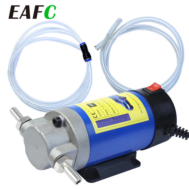 EAFC 12V-24V Öl-Diesel-Absaugpumpe, elektrische Scavenge-Saug-Transfer-Wechselpumpe mit Rohren, 100 W, 4 l, für Auto, Boot, Motorrad