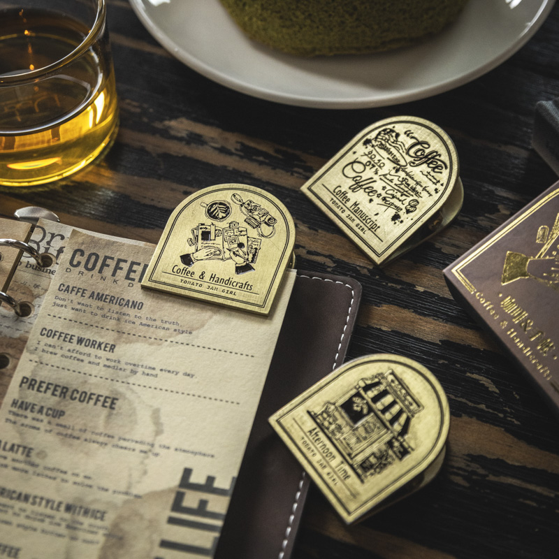 Yoofun-本とメモ、ノートの装飾、レトロなクランプ、文房具、バインダー、金属クリップ、友達のギフトのためのヴィンテージ真鍮クリップ