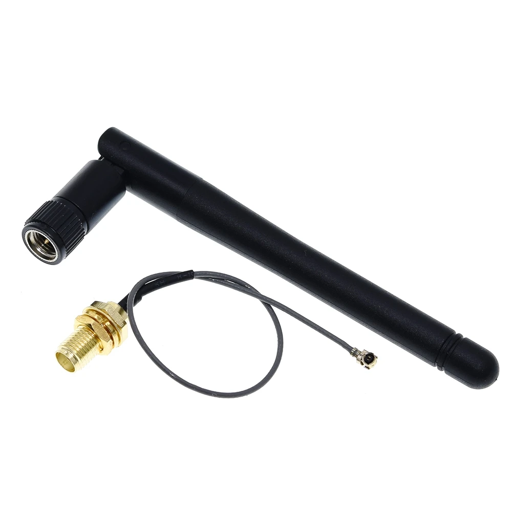 DIYTZT 2.4GHz 3dBi WiFi 2.4G Antenna, Router Wireless maschio + 17cm PCI U.FL IPX a SMA ESP8266 ESP32 cavo Pigtail maschio
