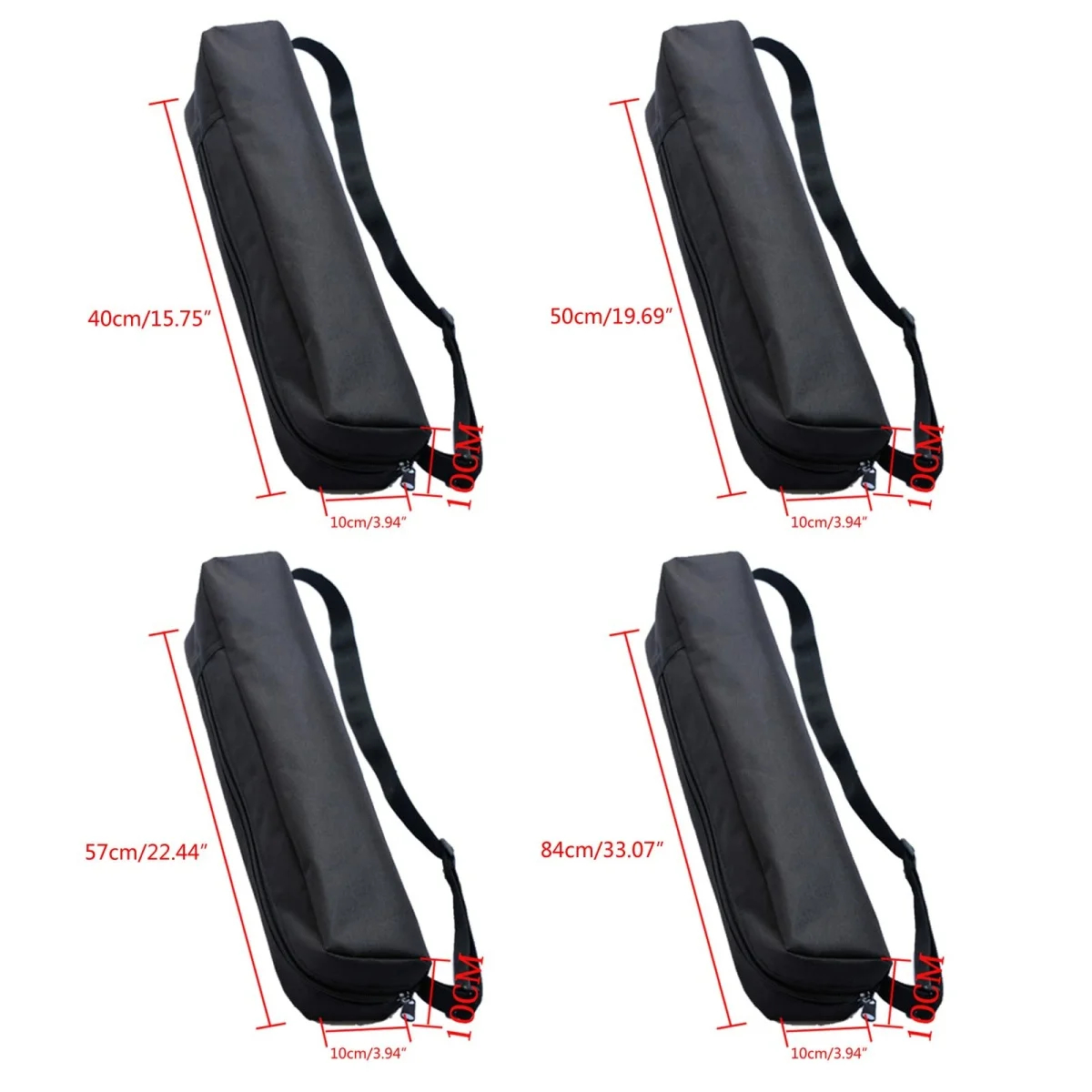 ‌Portable Tripod Storage Bag with Strap - Folding Carrying Case for Microphone Stands & Tripods (40-84cm)