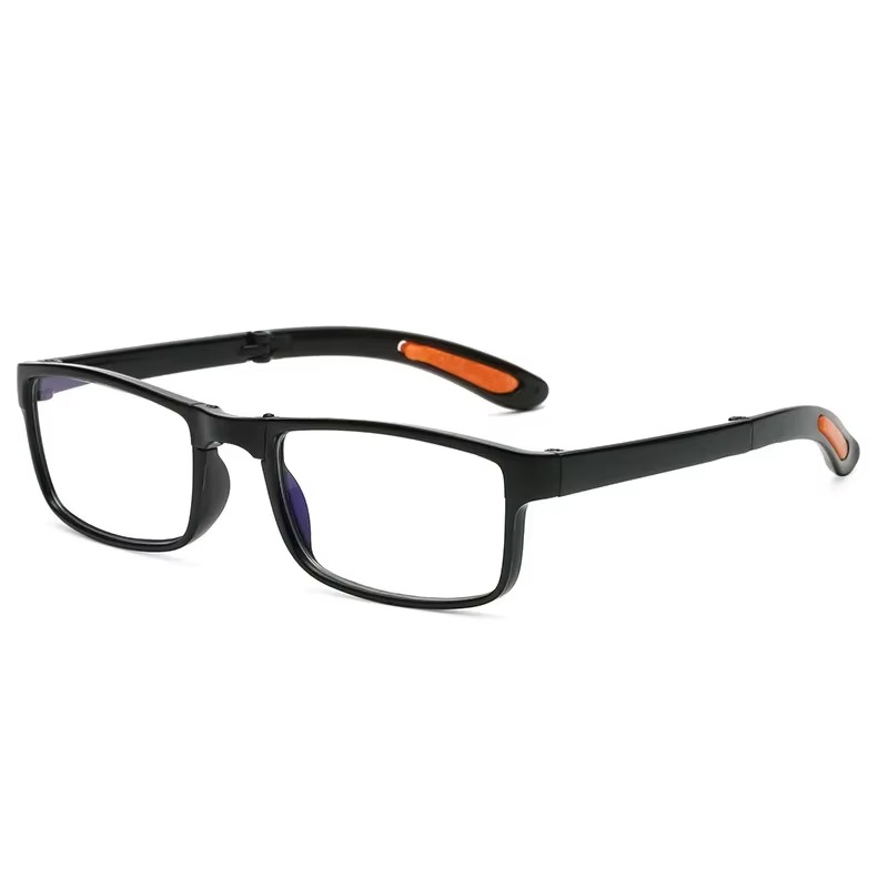 Occhiali da lettura pieghevoli con custodia Occhiali da vista anti luce blu Presbiopia Occhiali da tasca unisex retrò Occhiali portatili Uomo Donna