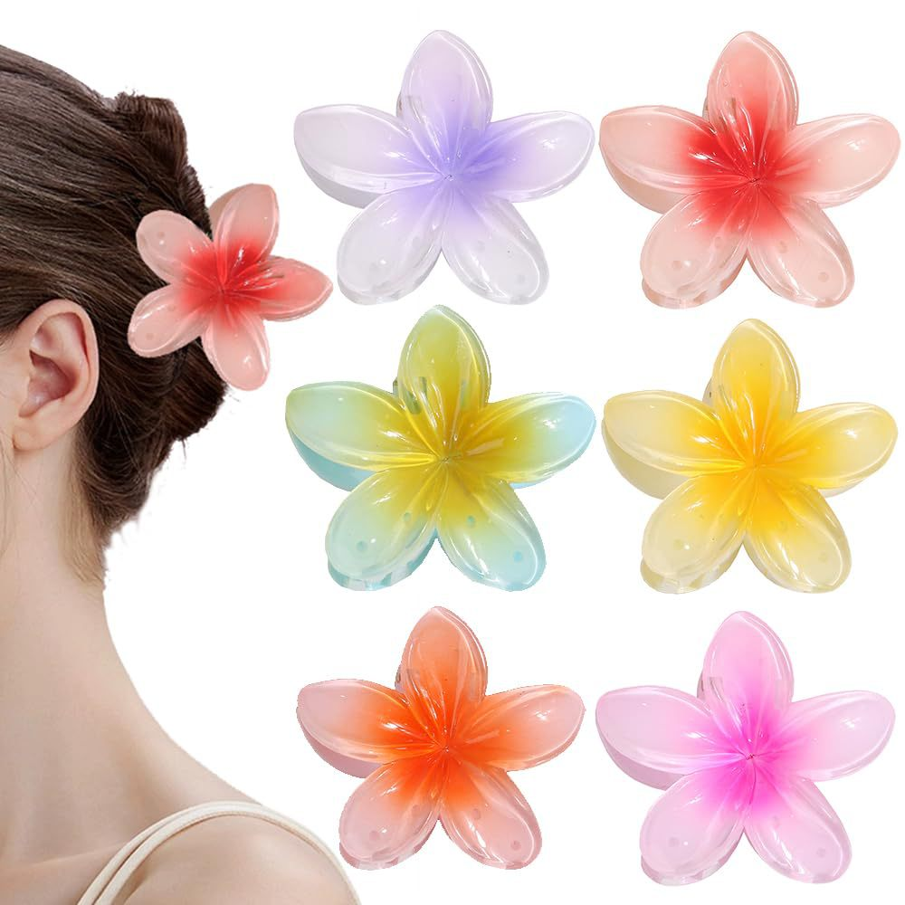 マルチカラーシミュレーションスクラッチクリップ、キャンディーカラーの花、ナチュラルカラーヘアピン、バスグリッププレート、8cm、特別オファー