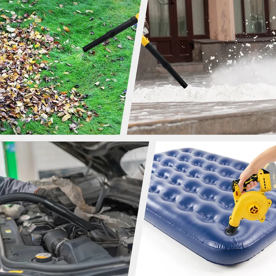 Ventilador de pó compacto para local de trabalho, aspirador de pó para folhas de jardim, recarregável, sem fio, ferramenta nua com bateria dewalt 18V