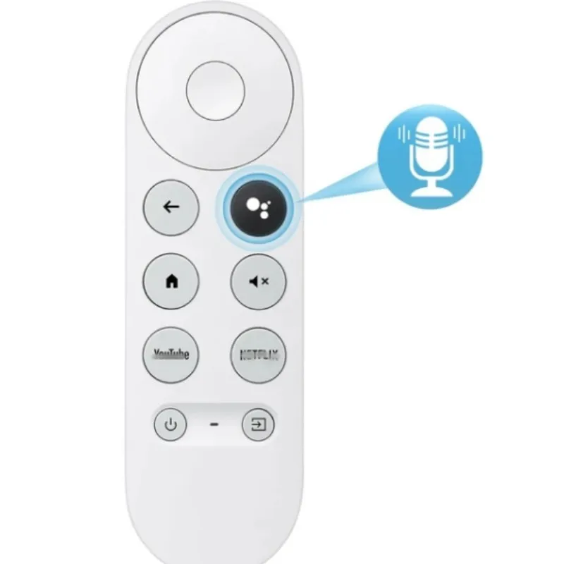 (SOLO control remoto) Control remoto por voz de repuesto G9N9N para Google Chromecast 4k Snow Streaming Media Player Se requiere combinación