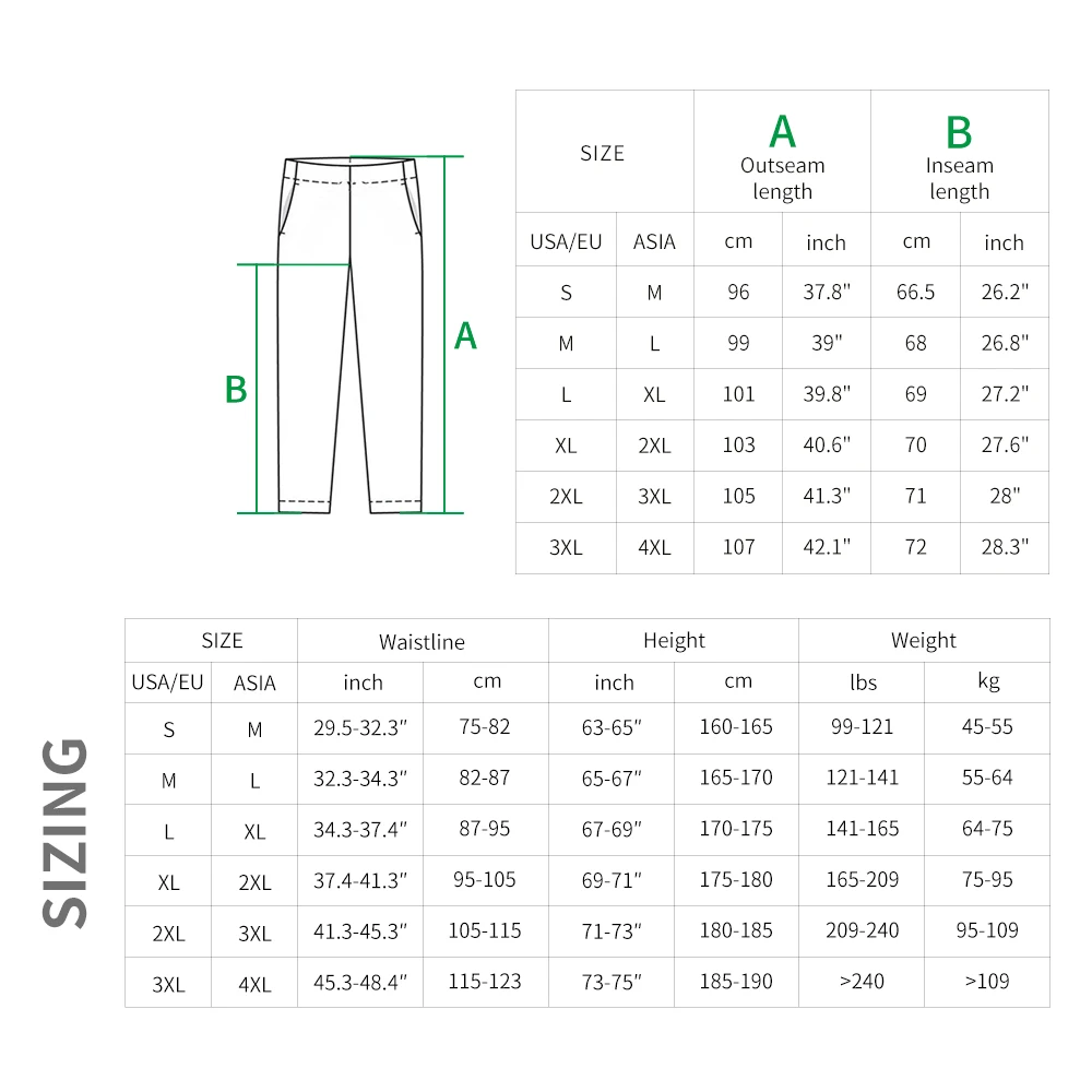 WOSAWE Reflektierende undurchlässige Regenmäntel Damen/Herren Regenhose Outdoor Wasserdichte Hose Motorrad Angeln Camping Regenhose
