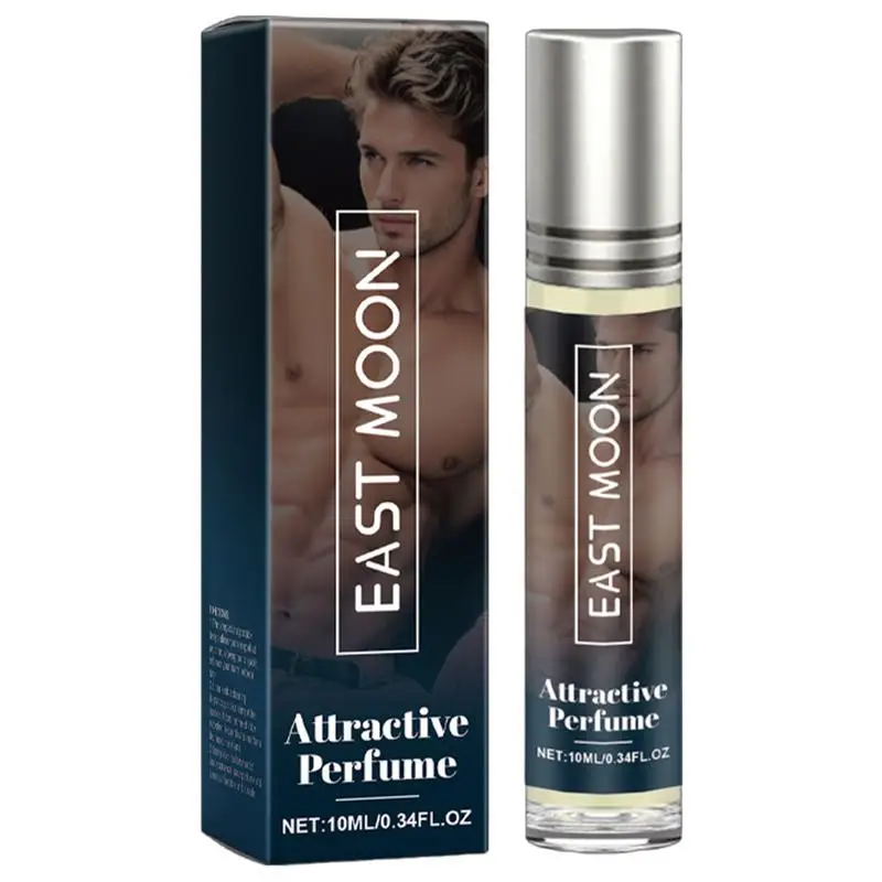 Perfume encantador masculino 10ml feromônio infundido colônia perfume masculino corpo fresco atrai feminino rolo de fragrância de longa duração