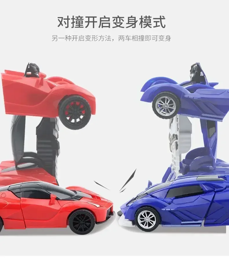 Transformerende Traagheidsauto Met Botsingstechnologie: Autobot Robotauto Voor Jongens