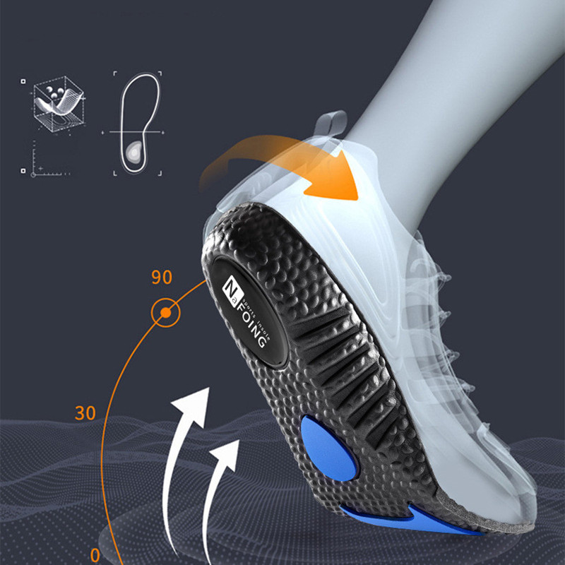 Plantillas para aumentar la altura de los pies, almohadilla para zapatos de espuma viscoelástica de PU, plantilla ortopédica transpirable para levantar el talón para el cuidado deportivo y correr, 1 par