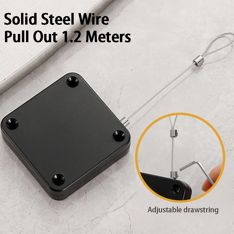 Automatic Sensor Door Closer Punch-Free Adjustable Surface Door Stopper Bracket for Home Automatically Doors Close 2 Generation