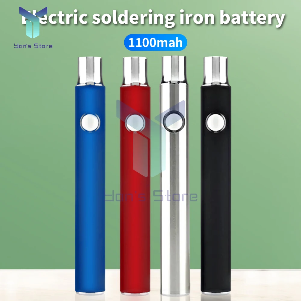 1100mAh 510 スレッドバッテリーカートペンボタン電池セット熱デバイス調整加熱ミニはんだごてキット USB 充電器付き
