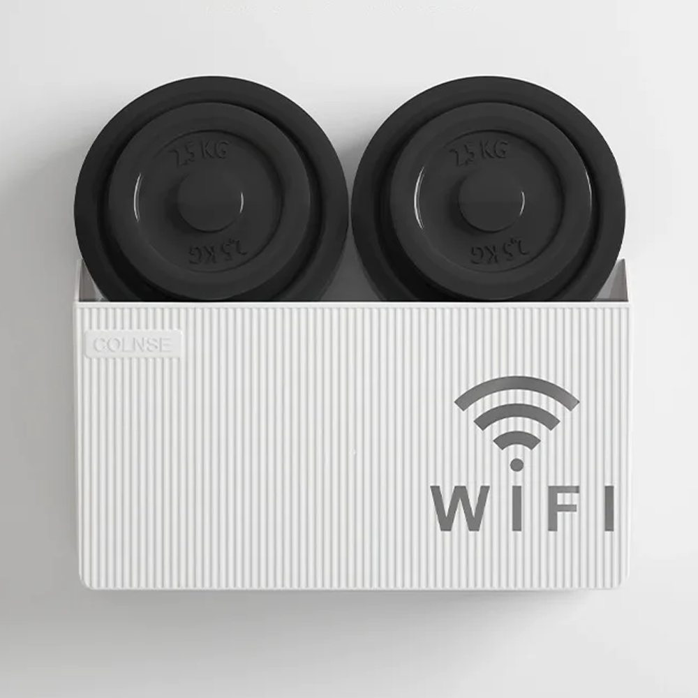 1PC Wall Mounted Wireless Wifi Router Shelf ABS Storage Box Router Rack Cable Power Bracket Organizer Box for Living Room