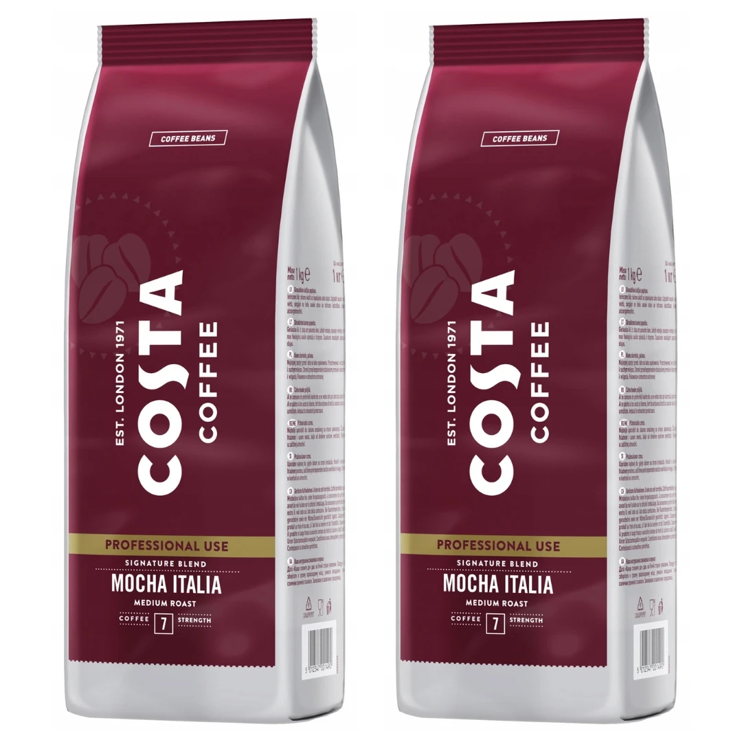 Zestaw Kawy ziarnistej Mocha Robust Signature Blend Medium 2x1kg - Costa