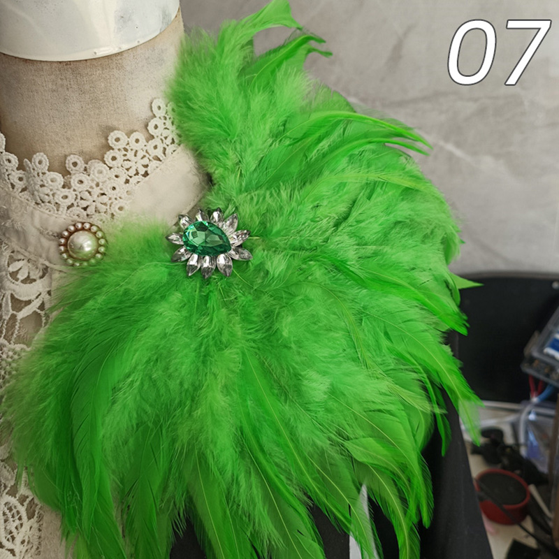 男性と女性のための羽のブローチ、クリスタルブローチピン、カーニバル、ステージ、パーティーのパン、ラインストーン、ショルダーボード、衣類アクセサリー、1個