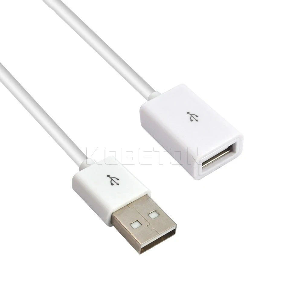 Extensión de datos USB 2,0 A macho A hembra, Cable de carga adicional para iphone 6, enchufe Samsung Note4 S6 Edge, Cable para portátil