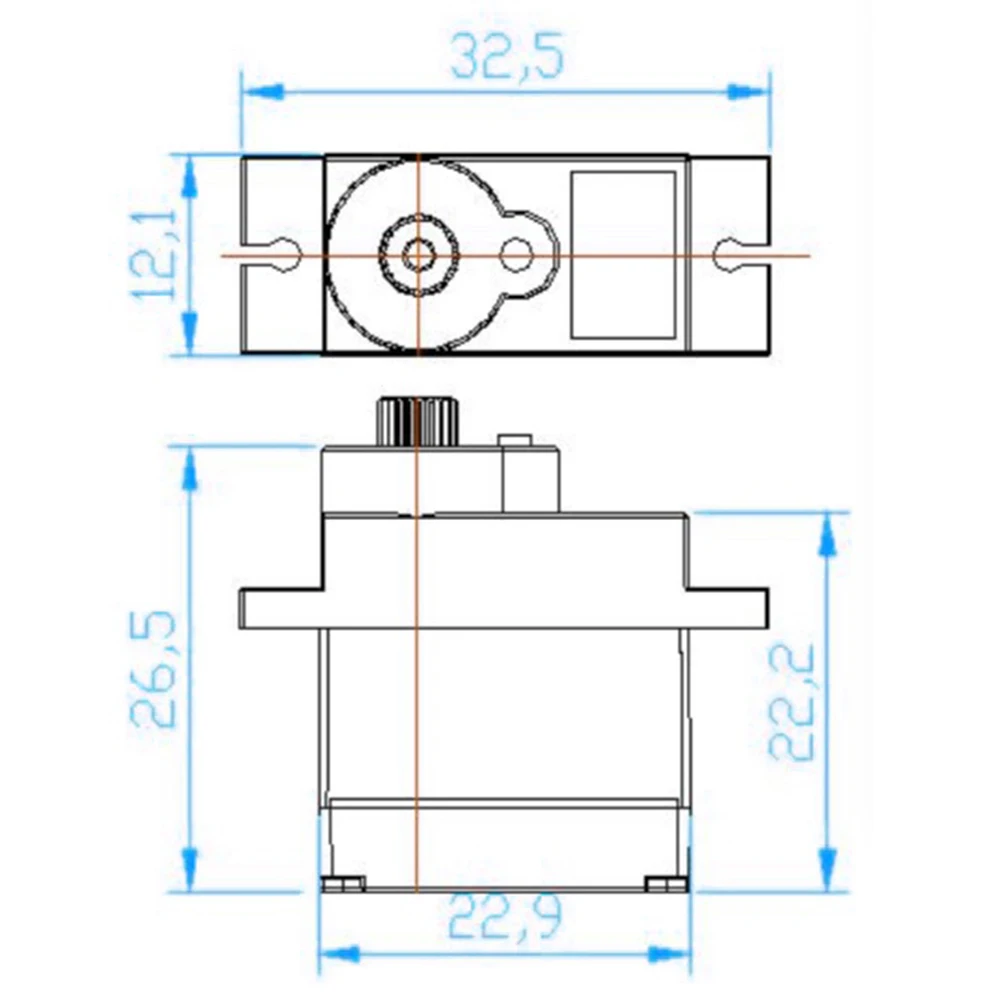 Feetech ft90r Servo 360 Grad kontinuierliche Rotation Digital Servo Micro Servo für Arduino Smart Car Roboter RC Drohne Flugzeug