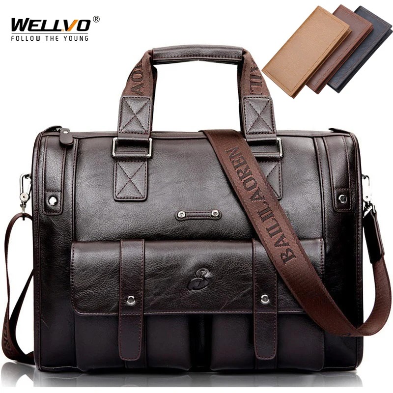Männer Leder Schwarz Aktentasche Business Handtasche Messenger Taschen Männlichen Vintage Schulter Tasche männer Große Laptop Reisetaschen Heißer XA177ZC