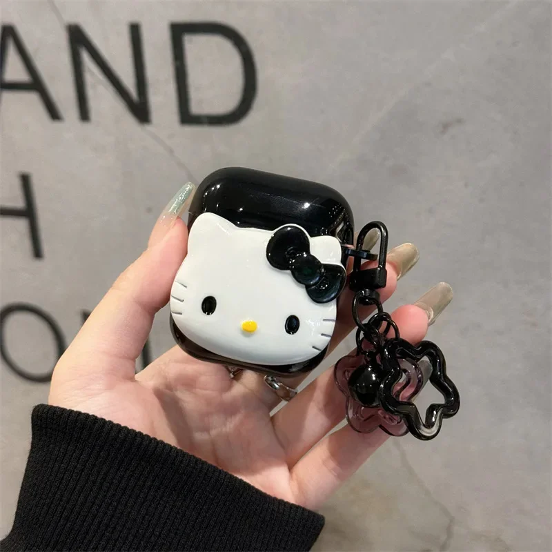 Чехол Hello Kitty для Airpods, милый защитный чехол из ТПУ для наушников Candy с брелком для Airpods Pro 2, чехол для девочек и женщин, принципиально