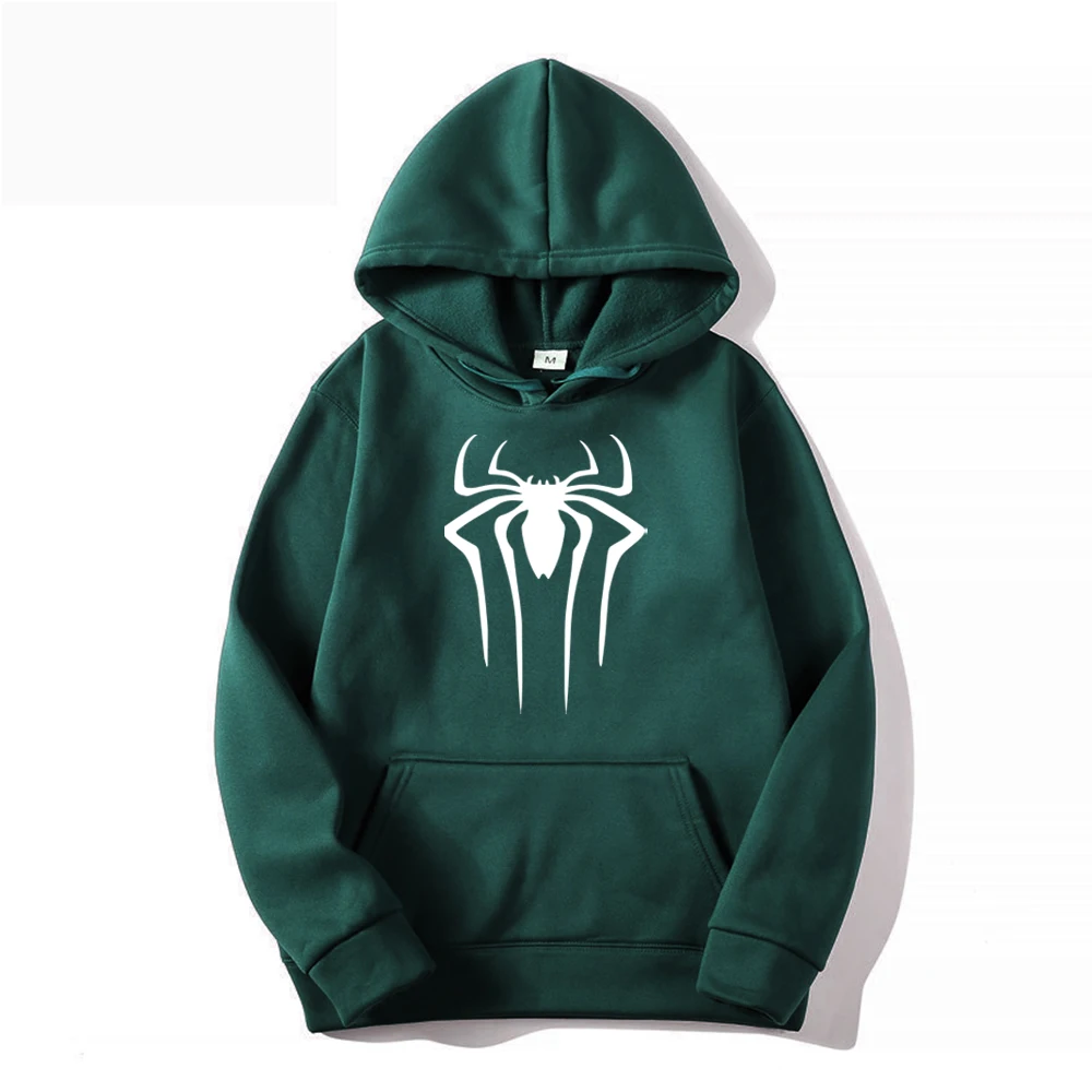2024 Sudadera con capucha de marca de moda para hombre, sudadera informal con capucha, top para hombre/mujer, sudadera con capucha de araña estampada de color sólido