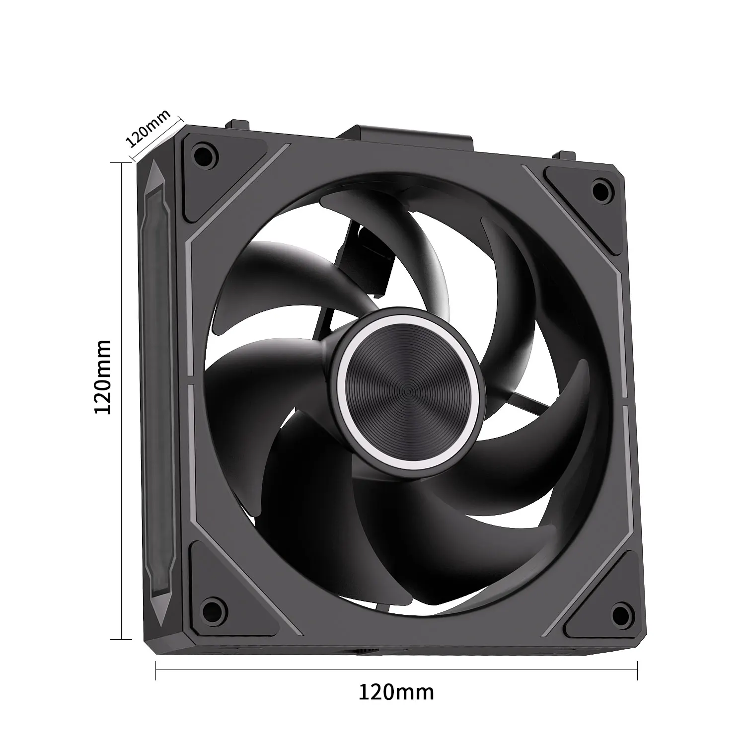 LDPCSJ DL-2 Computer Chassis Fan 120mm 5V 3-pin ARGB Cooler 12V/4PIN PWM 800-2000 RPM 3-in-1 Quiet Building Block Cooling Fan