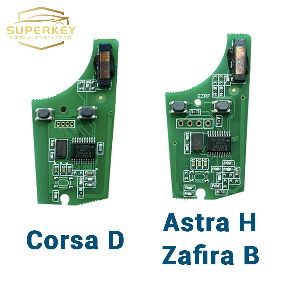 SUPERKEY 736-743-A Remote Flip Car Key PCF7941A 433MHz 46 Chip 2 Buttons For Opel Vauxhall Corsa D G4 Astra H AH Zafira B Holden