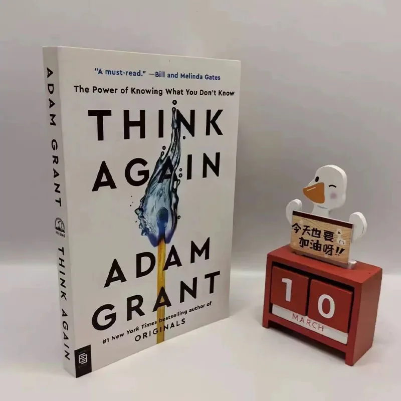 Piense de nuevo por Adam Grant El poder de conocer lo que no sabe # 1 libro más vendido en inglés